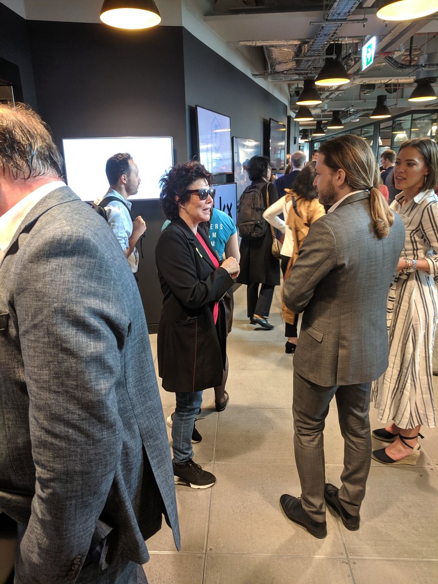 jumbointheroom's tweet photo. Busy day at #FFHealthTech showing our #genieconnect robot companion solution. Not only Matt Hancock but the wonderful Ruby Wax attended. https://t.co/VSf6wLP0d6