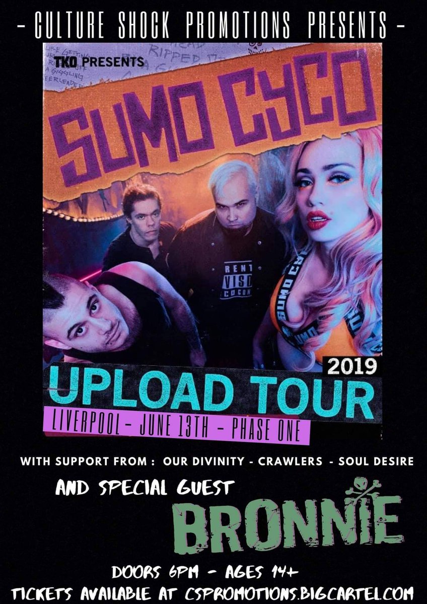 Tomorrow we head to Phase One in Liverpool to support <a href="/sumocyco/">SUMO CYCO</a> and <a href="/BronnieMusic/">BRONNIE</a>

Welcome to Our Divinity.
