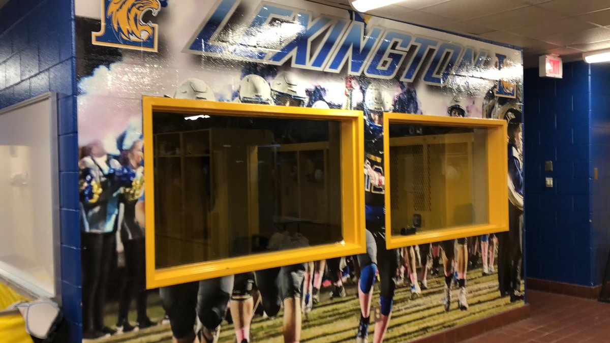 WKPackPrinting's tweet photo. Just got finished helping @coachwoolbright decorate the wildcat football locker room. Still got some window Perf to hang in the windows but this is looking pretty tough! @WKPackPrinting https://t.co/imv0FHNHHt