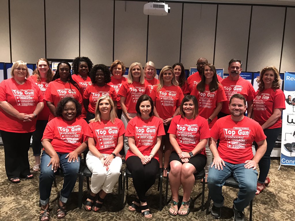 Haynes_WBL's tweet photo. We did it! @WBLTopGun training is complete. We want to say a special thank you to Rhonda Samples and Deana Harper of @HallCountyWBL for their hard work in providing this excellent opportunity! @Hall_Schools @WH_Spartans @nhhsprincipal #WBLworks @CBluffWBL https://t.co/g6z8h664s6