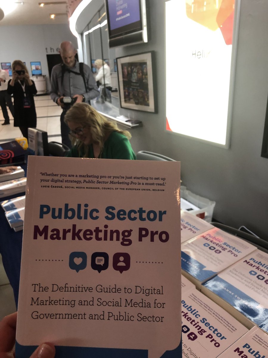 f1burke's tweet photo. Fantastic line up speakers today at #PublicSectorDMS on public interest messaging and scalability! @JSTweetsDigital certainly delivered on promise of a boyband, Derry Girls and a book launch...great day! 👏 congrats https://t.co/PmSEedD0L6