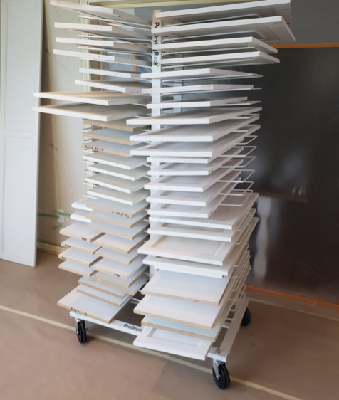 paintlineco's tweet photo. Let the reviews speak for themselves! ๐ฅSee what all the fuss is about and head over to https://t.co/kqaWJMpwnC to learn how our #ProDryingRack 50-shelf can help you speed up your #renovation projects. ๐โ๏ธ https://t.co/a8N1yWKRRQ
