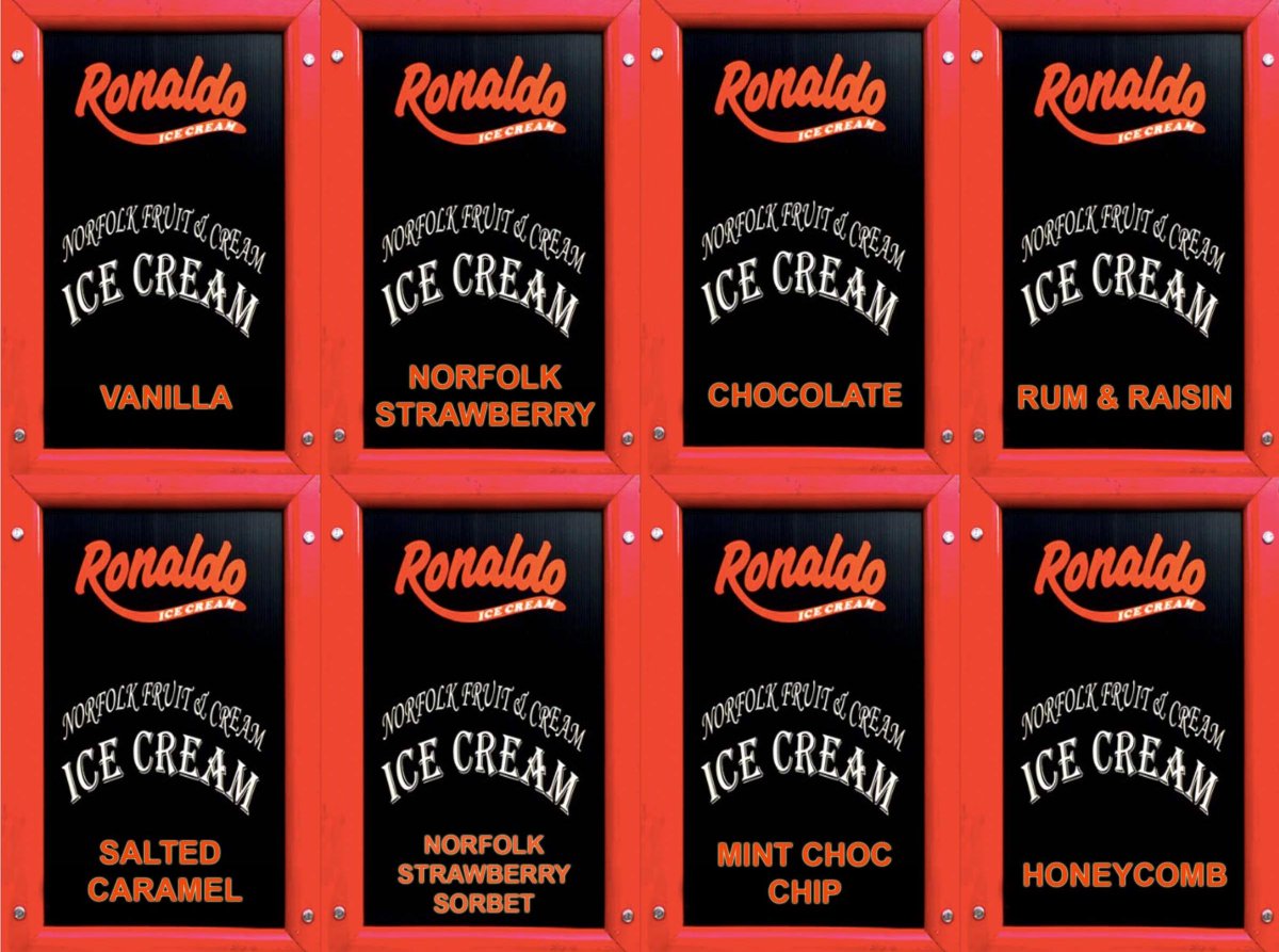 Even in the rain, everyone loves our <a href="/RonaldoIces/">Ronaldo Ices</a> flavours at @thereefstop Cromer.