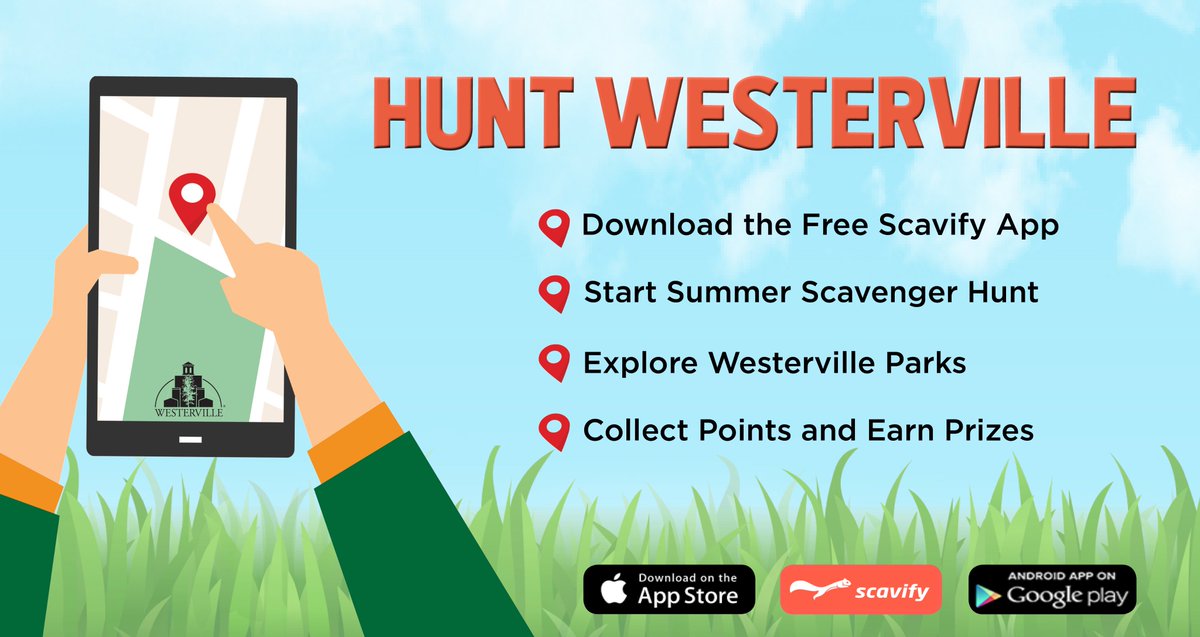 WestervillePark's tweet photo. Westerville Parks and Recreation is hosting a summer-long scavenger hunt throughout the City! Learn how you and your family can participate: https://t.co/OP5u4vleB1 #acitywithinapark https://t.co/FOsA23Rqwu