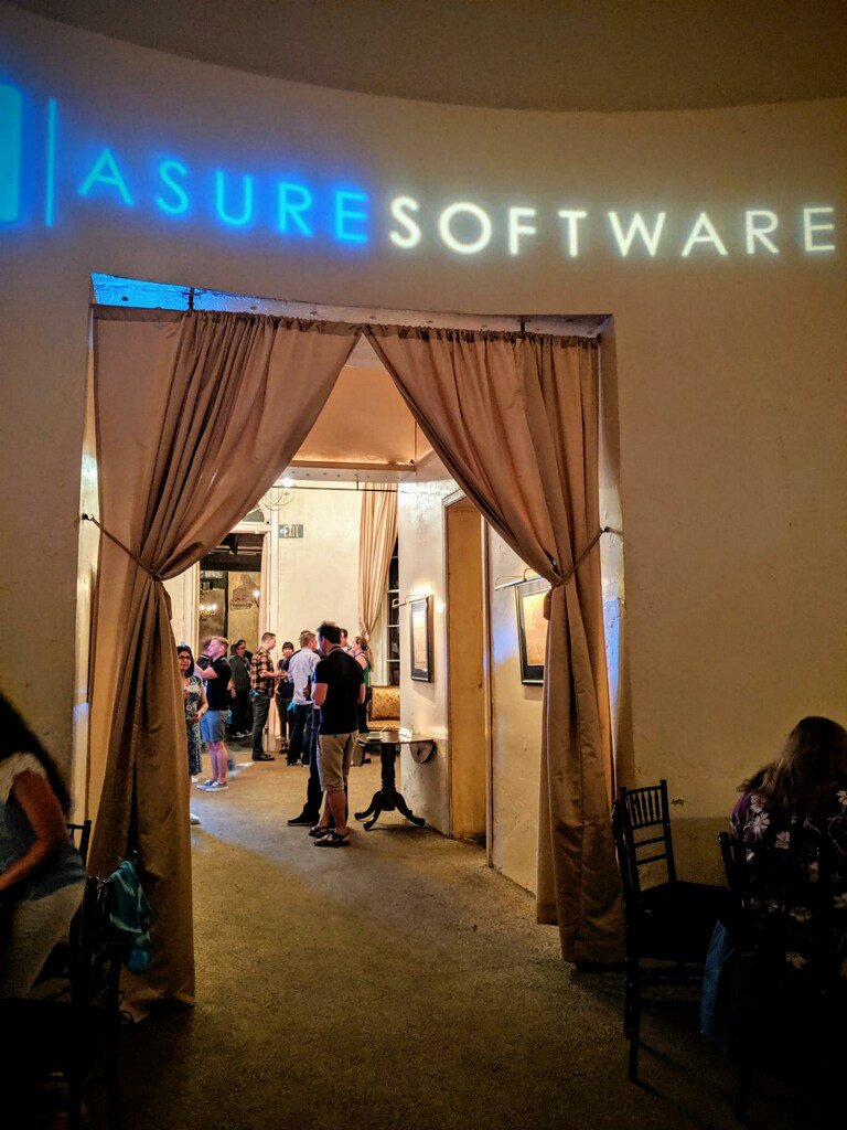 Asure_Software's tweet photo. CONNECTING with our clients at our welcome reception at C3 2019. Thanks for a fabulous night! What's in your future? Elevating our game in 2019. #asuresoftware #futureofwork #asurec32019 https://t.co/IaXkmuw3cX