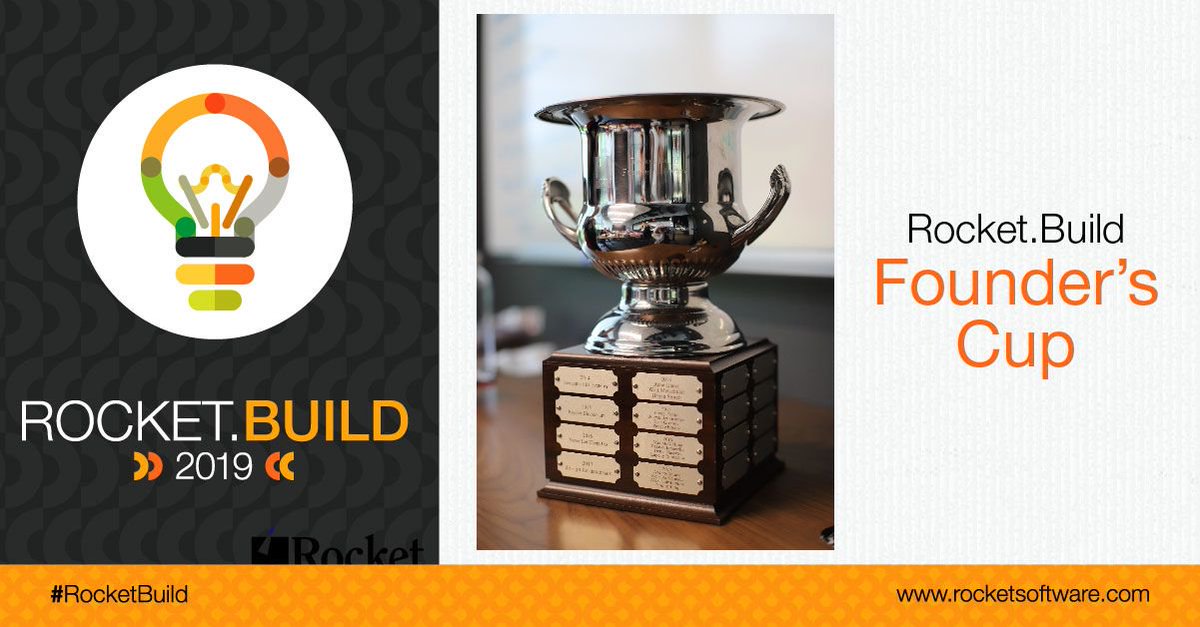 Rocket's tweet photo. Tonight, #RocketBuild19 teams will present their projects to our panel of judges in hopes of winning the coveted #RocketBuild Founder's Cup. Winners TBA tomorrow! https://t.co/SwVELYnVUK  🏆🚀 https://t.co/kmsGDIKYk4