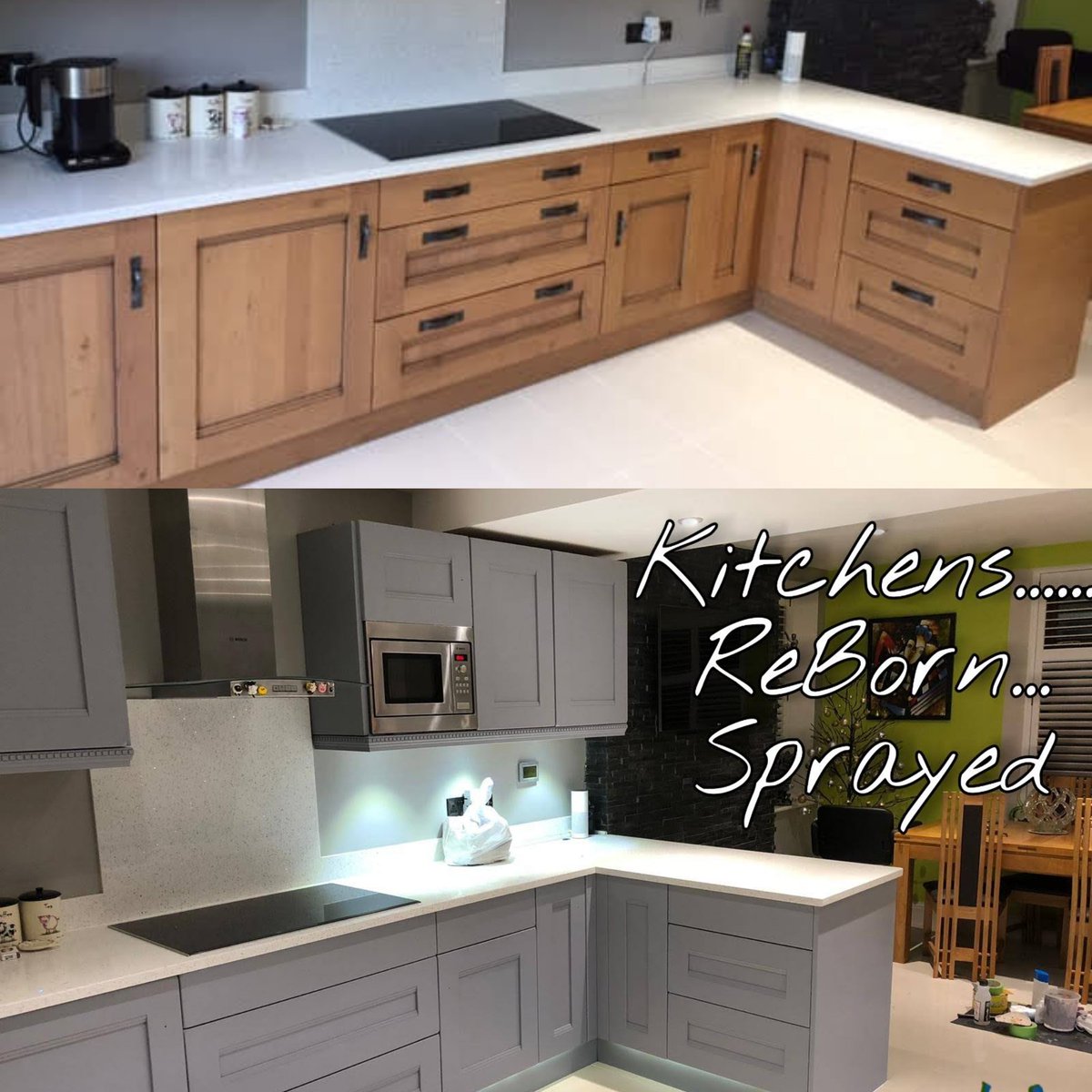 AshoWright's tweet photo. #Kitchens #Spraymasters #Notts #Derby https://t.co/Icsd6b1PL9