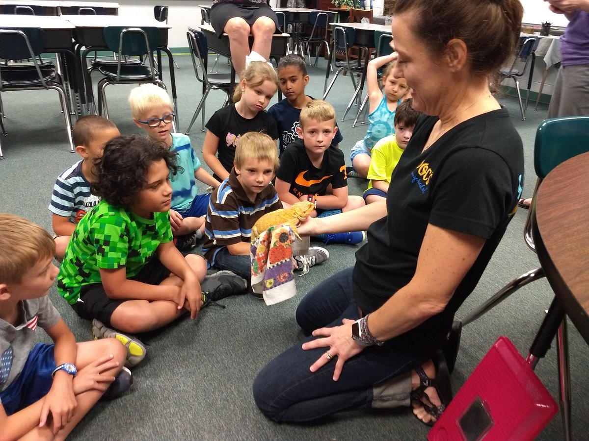 KCS_STREAMCamp's tweet photo. Special thanks to our guest lecturers today for filling our minds with new learning and possibilities: Kristen Steach, asset manager for the City of Kingsport; Veterinarian Erin Brown; Penelope the dragon; and Seth Wallingford from Lincoln Elementary! @KCS_District https://t.co/3KCBSs5ghp