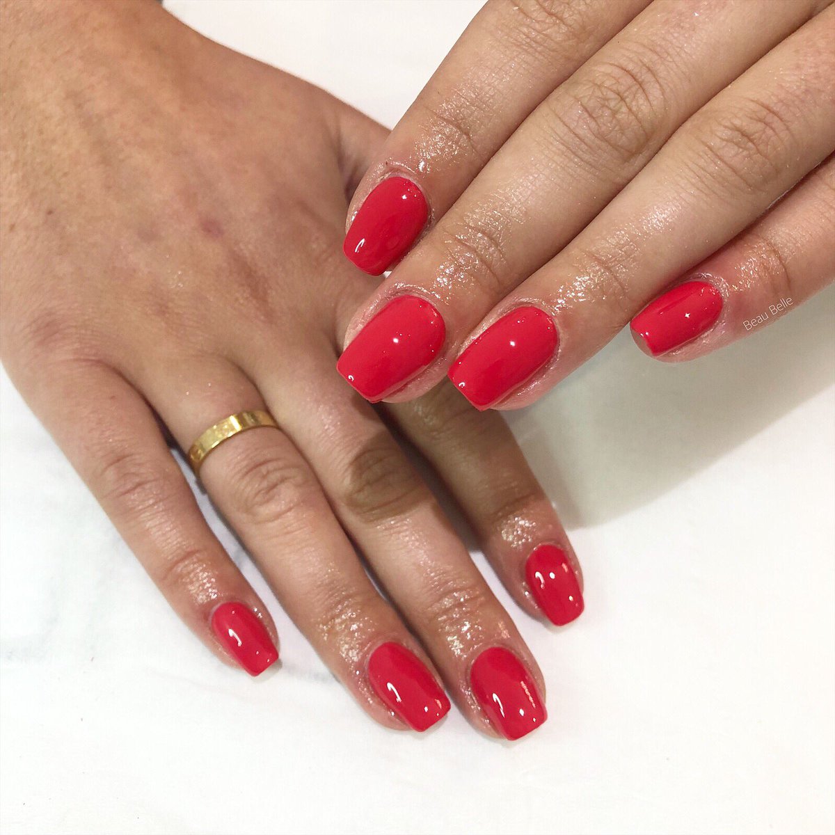beaubellesalon's tweet photo. A beautiful pink-red tone with @the_gelbottle_inc Crimson Charm β€οΈ simply love! #beaubelle #crimsoncharm #nailsofinstagram #nails #gelnails #peacci #rednails https://t.co/0kJjBY6tkX