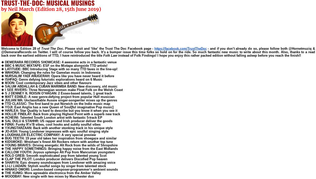 ... &amp; Ed 28 bumper issue #TrustTheDoc ft. @m3onmusic <a href="/fonxmusic/">FØNX</a> <a href="/yxungtarzaan/">YXUNGTARZAAN</a> <a href="/LoudhailerUK/">Lou Duffy-Howard</a> @insectcavities <a href="/LAZYBOYband/">LAZYBOY</a> <a href="/Kidsmokemusic/">Kidsmoke</a> <a href="/YoungBravesUK/">Young Braves</a> <a href="/somehappything/">The Happy Somethings</a> <a href="/Callow_Youth/">Callow Youth</a> <a href="/RoloGreb/">Rolo Greb</a> <a href="/SharynOfficial/">#SharynSZN</a> <a href="/Li_LiLiadain/">Li-Li❤️Liadain</a> <a href="/hinakoomori/">hinako omori</a> @TheKunig <a href="/moodbay/">mc</a> demerararecords.com/trust-the-doc