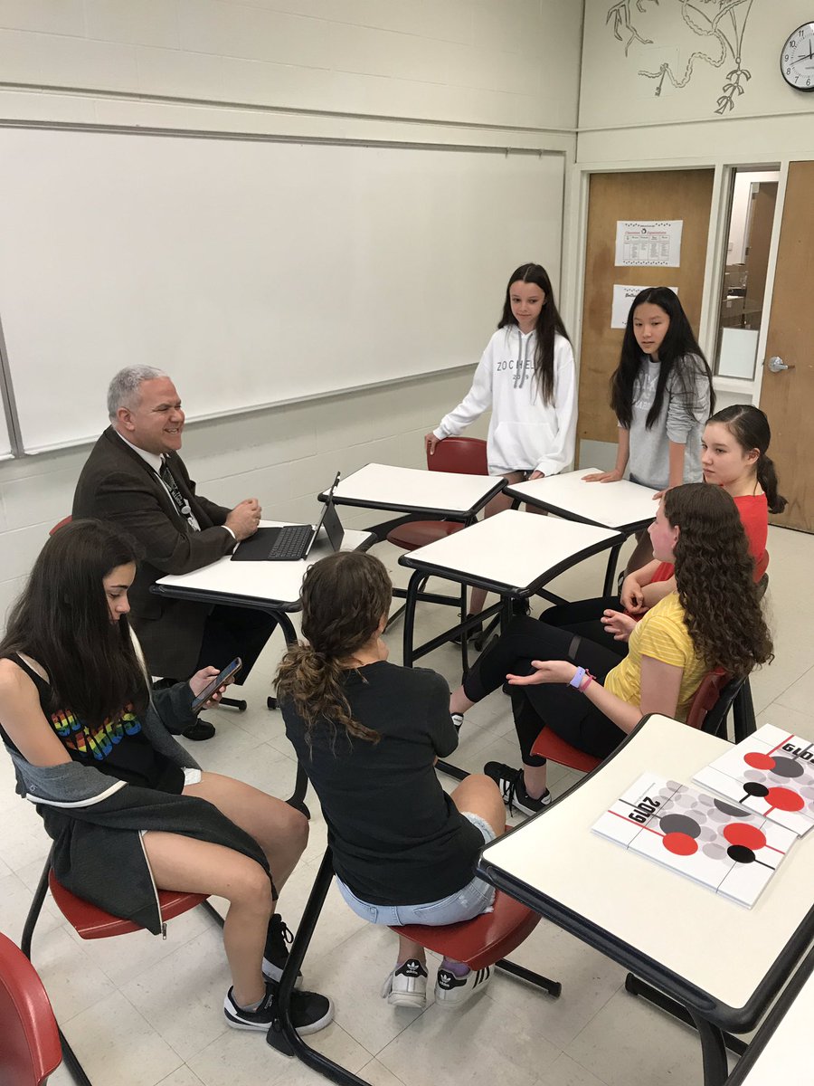 Thank you <a href="/mikelubelfeld/">Michael Lubelfeld</a> for taking the time to listen to students share their ideas for positive change in our school.Student choice and voice matters! #112Leads