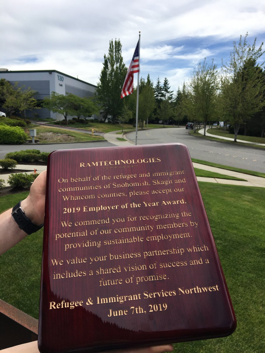 ramtechrulz's tweet photo. The award speaks for itself and we couldn’t be prouder to be a recipient, and to have a reputation for providing meaningful employment to those who are fleeing troubles in their homelands. https://t.co/iWTcFqE2Zl