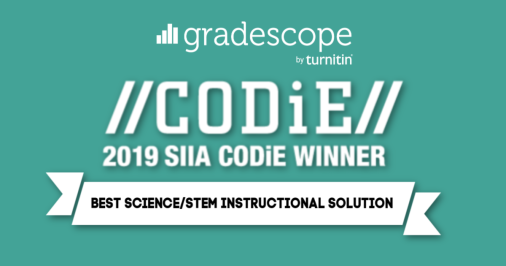 We’re proud to announce that <a href="/gradescope/">Gradescope</a> is a 2019 SIIA <a href="/CODiEAwards/">CODiE Awards</a> winner! 🎉 bit.ly/2I9XnJ7 #CODiE2019