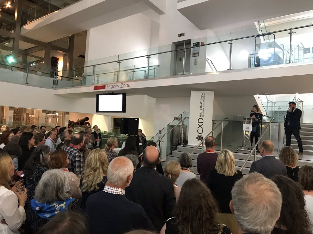 <a href="/sarajcrofts/">Sara Crofts FRSA</a> welcoming delegates to the already excellent #icon19. Wonderful welcome from Belfast and the <a href="/UlsterMuseum/">Ulster Museum</a>. Soooo looking forward to tomorrow’s sessions !