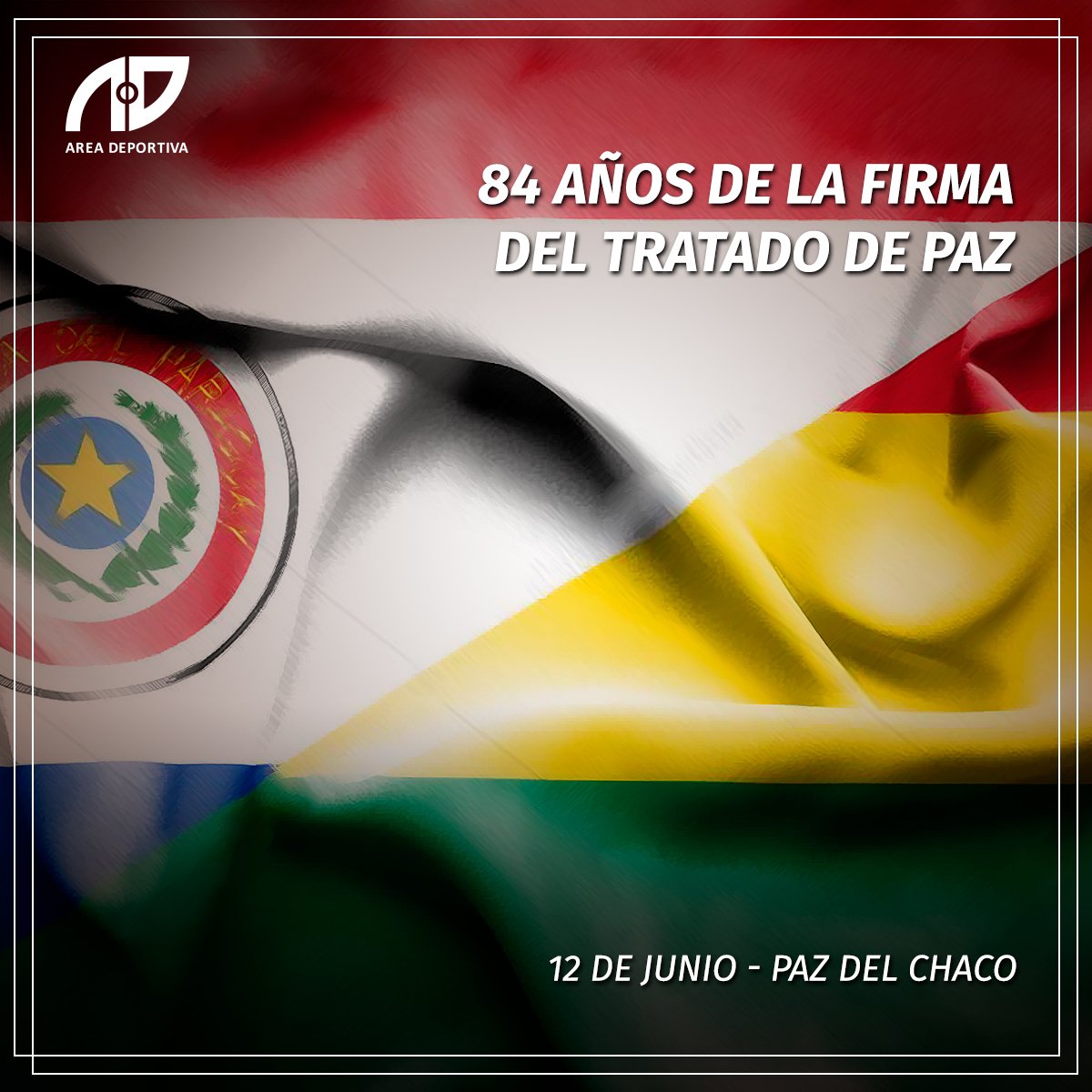 AreaDeportivaPy's tweet photo. 🇵🇾 🇧🇴El 12 de junio de 1935, en Buenos Aires, se firmaba el Protocolo de paz que daba por terminada la Guerra del Chaco, por eso hoy recordamos a los Héroes que lucharon por nuestra Nación.🇧🇴 🇵🇾 https://t.co/1uscIzGLRa