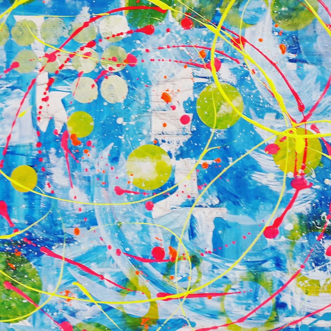 HookandScumble's tweet photo. :: Revitalise :: #abstractart created with @KateGreenART at her Saturday workshop @KingsArmsChurch last Saturday. https://t.co/EXshqdmEP8