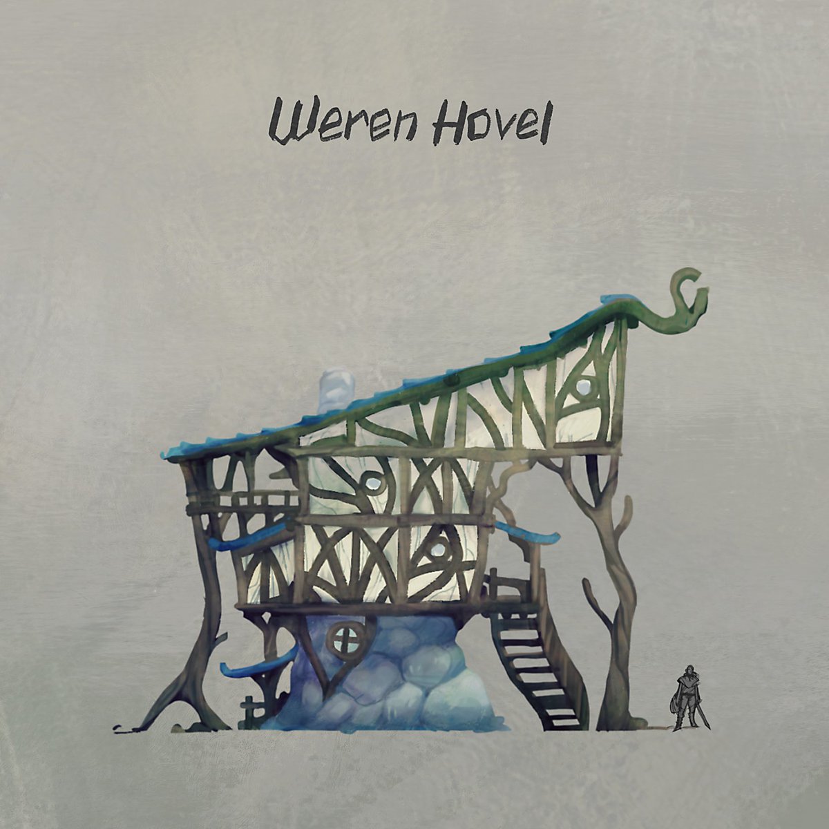 exploration sketches for a larger modular environment project with some fun names tacked on. adieu! #gamedev #indiegame #conceptart #illustration #sketch #fantasy #medieval #village