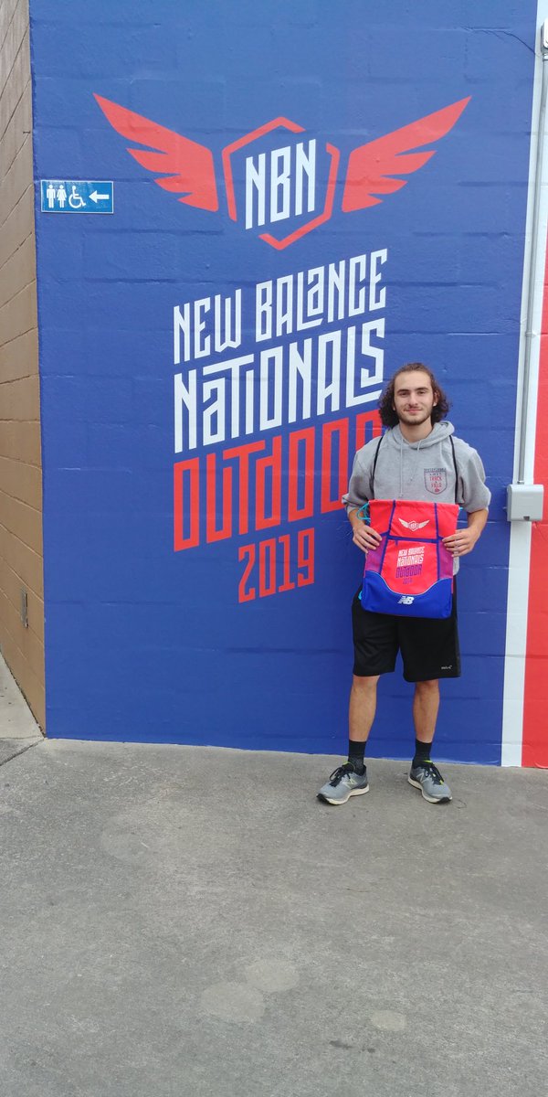 Jon made it to Greensboro NC for #NBON ... Freshman Long Jump tomorrow at 9AM