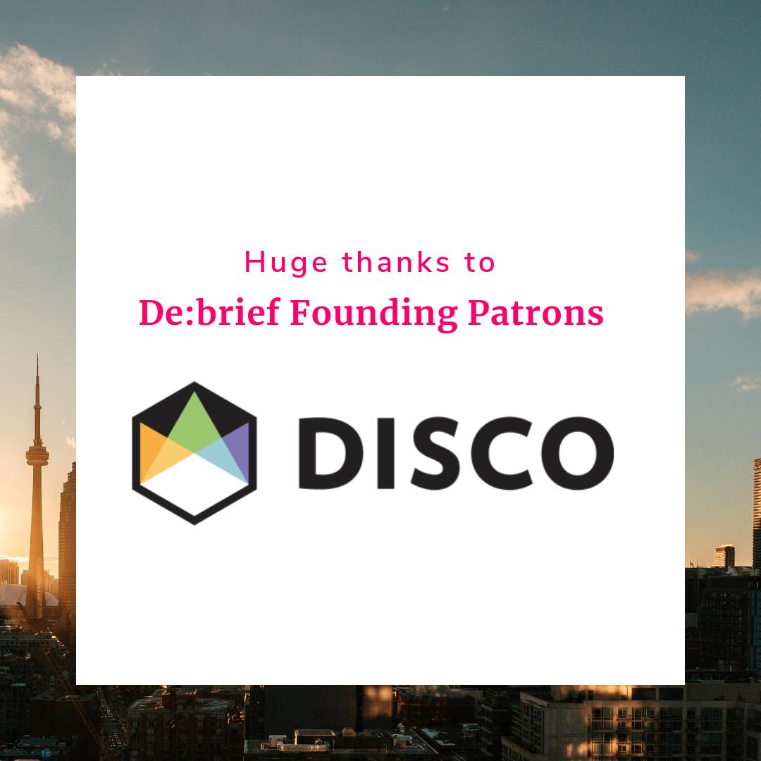 De:brief (@debriefevent) on Twitter photo Massive thanks to <a href="/DiscoLabs/">Disco Labs</a> for their support of De:brief - we're looking forward to having them host our App Development panel (and to celebrating a certain founder's birthday during the week!) Massive thanks to <a href="/DiscoLabs/">Disco Labs</a> for their support of De:brief - we're looking forward to having them host our App Development panel (and to celebrating a certain founder's birthday during the week!)