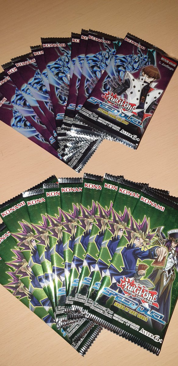 MateriaMan's tweet photo. Dann wollen wir man ein paar #Booster auspacken

#yugioh #Speedduel #Arenaoflostsouls #attackfromthedeep #TCG https://t.co/nA9LYwf5o2