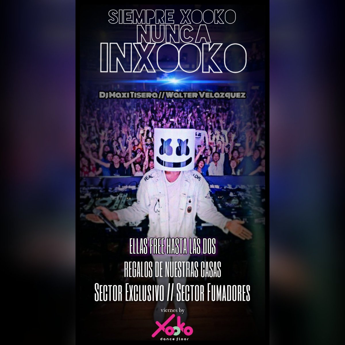 xookodancefloor's tweet photo. #LaRompemos
Metemos Fiesta y te proponemos:
➡️Sector Exclusivo
➡️Sector Fumadores
🚺FREE hasta las 2
🎁DE NUESTRAS CASAS
🎧Dj Maxi Tisera
🎤Walter Velazquez
Sorteamos:
10 SECTOR EXCLUSIVO + 4 CHAMPAGNE
1:Rt+Fv❤️
2:Subi una captura a tu historia y etiquetanos (@xookoalairelibre) https://t.co/Fq8QWGPWcE