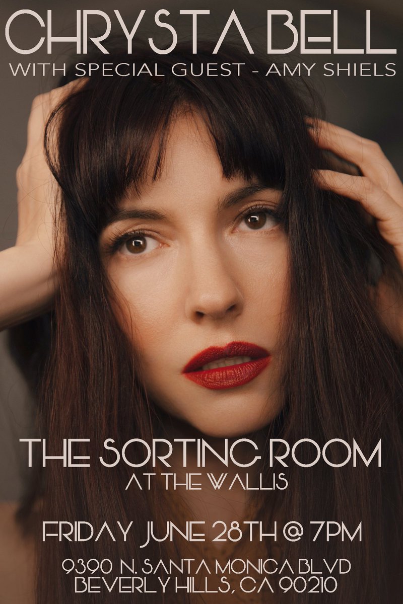 LoveChrystabell's tweet photo. LA friends (&amp; lovers of Candie &amp; Tammy!) I will be giving an intimate performance at #TheSortingRoom playing songs from my new album FEELS LIKE LOVE &amp; my albums with David. Joining me on stage is the divine &amp; effervescent @amy_shiels! 4 tix: https://t.co/8B6h15h7k8 @TheWallisBH https://t.co/44BceQn47a