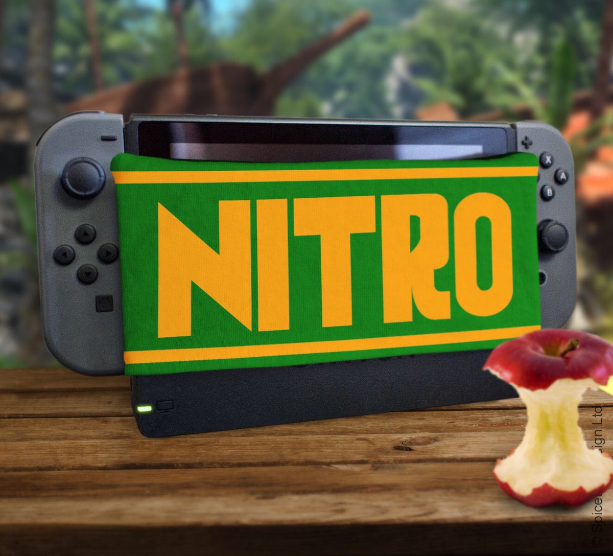 Spicetag's tweet photo. WARNING: This Nintendo Switch may blow you into smithereens! https://t.co/ESPFzviwXO #CrashBandicoot #CrashTeamRacing #E3 #DockSock https://t.co/df2JGjLJNY