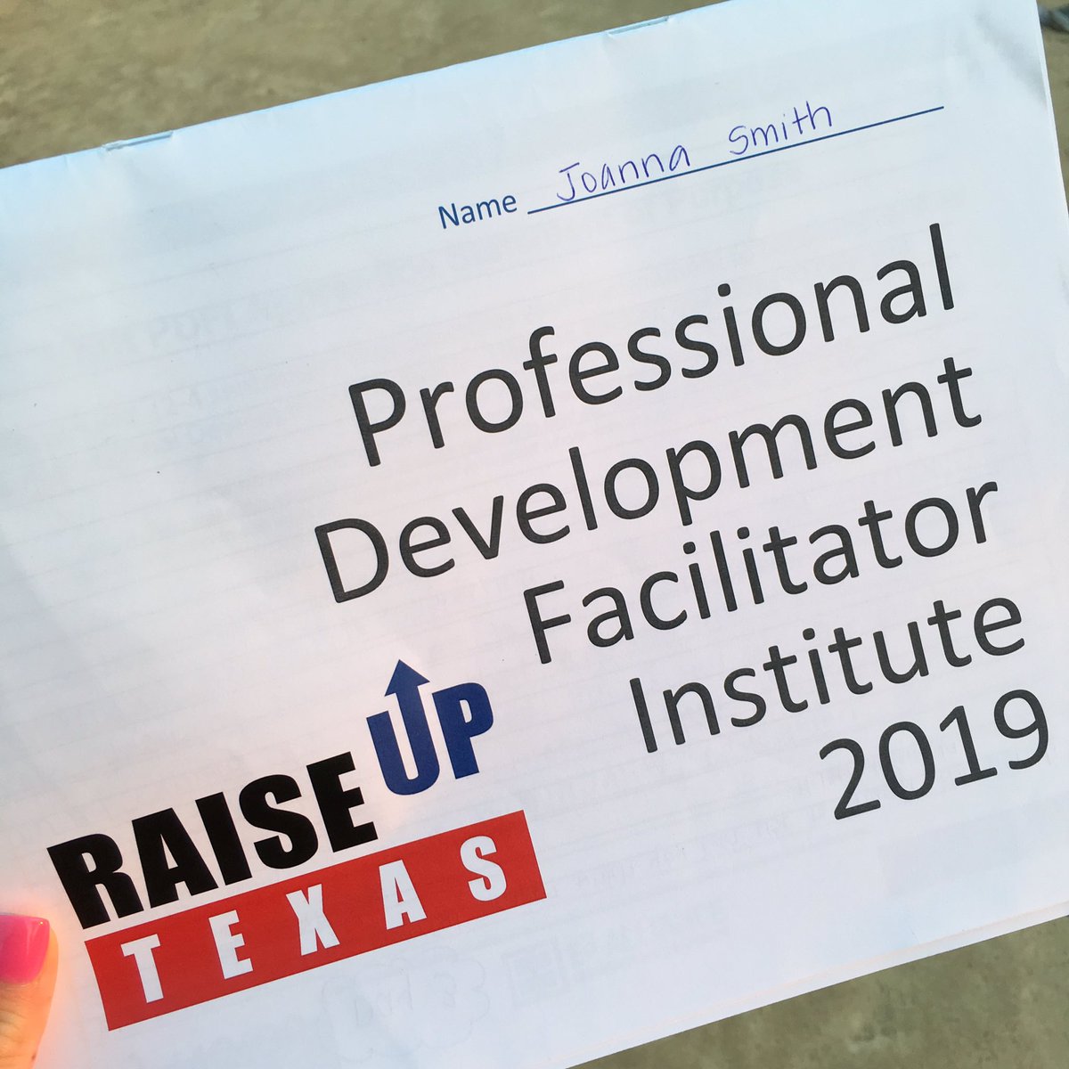 joannas_reads's tweet photo. Finished the @raiseuptexas institute! One step closer to becoming a Certified Professional Development Facilitator! #PDFI #ElginLearns #TeachersLearnToo https://t.co/6wcDfarfLL