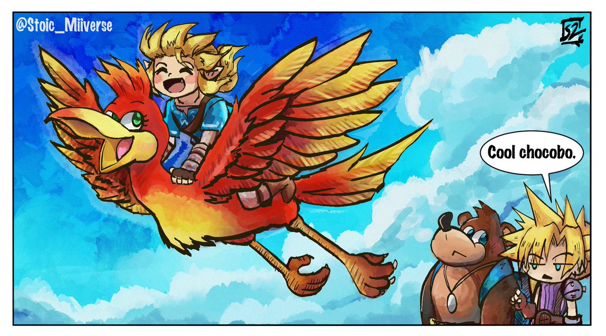 Stoic_Miiverse's tweet photo. ~Loftwing Kazooie~ #SmashBros #SmashBrosUltimate #Zelda #BanjoKazooie https://t.co/pRmNdH2Nm5