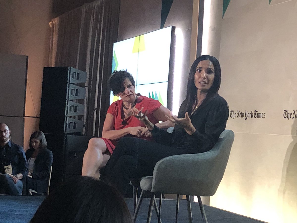 RBlumenstein's tweet photo. @PadmaLakshmi on McDonalds: “If you can specify how to treat a pickle, you can specify how to treat a subordinate.” Great interview with @rudoren #nytnewrules https://t.co/pfPRBdwfLN