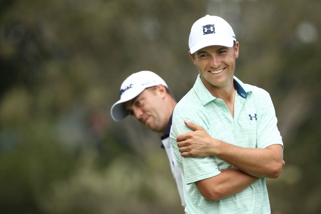 GolfChannel's tweet photo. 😁😁😁 Pebble Beach will have that effect on you. 

Our favorite photos from #USOpen practice rounds 📸 https://t.co/M9KDMf2SRD https://t.co/5B3XzzeHiD