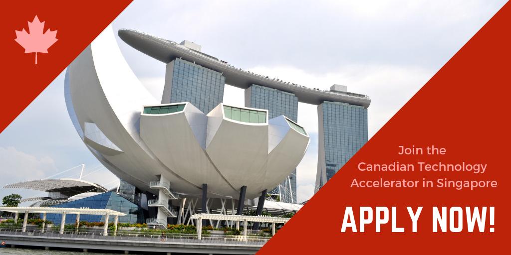 CanHCSingapore's tweet photo. Calling all high-growth 🇨🇦#Cdntech companies in #Cleantech, #Fintech, #AI &amp; #SmartCity. Apply to the brand-new Canadian Technology Accelerator program @CTA_TCS in 🇸🇬#Singapore and connect with key local resources your business needs to succeed! #CanExport @bdc_ca @ExportDevCanada https://t.co/Wbyb8JERsv