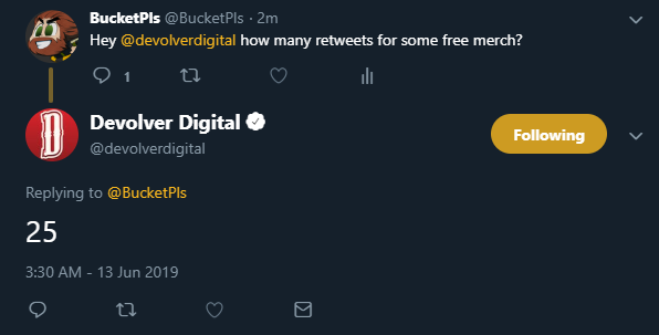 BucketPls's tweet image. Hey guys, help a boiii out by retweeting. I need this in my life 🙏🙏🙏🙏

Either way, bless @devolverdigital lol E3 rocked like always, haha