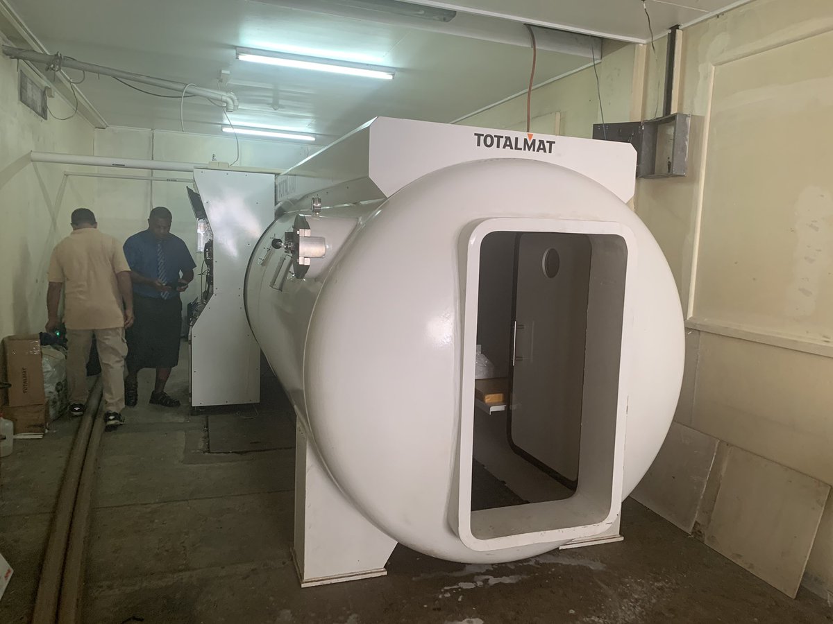 Installation of the new Hyperbaric Chamber at CWM coating &gt;1.3 Million dollars.
