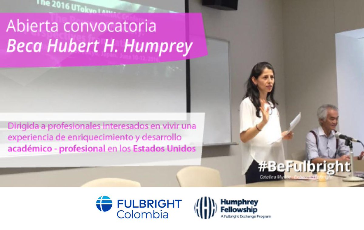 FulbrightCol's tweet photo. A través de esta beca, los beneficiarios pueden conocer otros profesionales de su campo de diferentes lugares del mundo, crear iniciativas conjuntas y ampliar sus redes de contacto a nivel global.
Para mayor información: https://t.co/XsJBRulLJx #BeFulbright #FulbrightEffect https://t.co/hpJfUJ2pIk