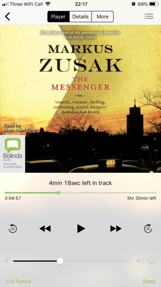 sueCsueC's tweet image. Loving this @BorrowBox , Completely different to #TheBookThief but #Iamthemessenger is just gripping stuff! One for people’s @goodreads want to read lists.