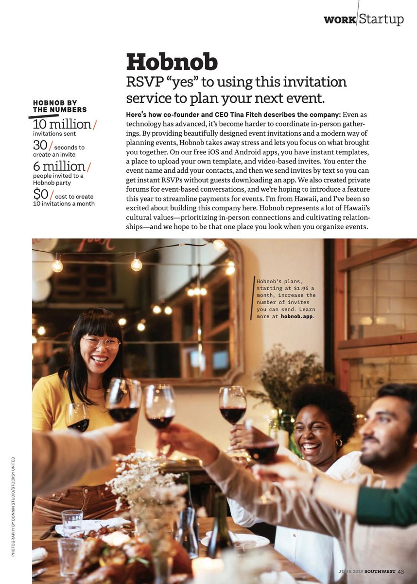 Hobnobinvites's tweet image. Wow @SouthwestAir, now that you're ✈️ to #Hawaii it looks like you recognize the best #app to plan all those beach BBQ #events! Thanks for the spread in your in-flight magazines! 🙌 Tell your flyers to download our app &amp;amp; DM us if they want FREE invites! Our way of saying thanks!