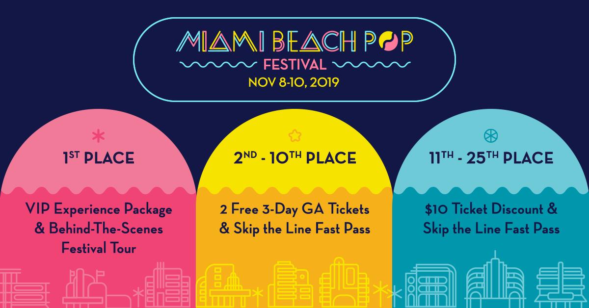 Miami Beach Pop Festival Unlock Exclusive Presale Ticket Access For Miami Beach Pop Register Now For A Chance To Win Experiences Including Vip Tickets A Behind The Scenes Tour Of The