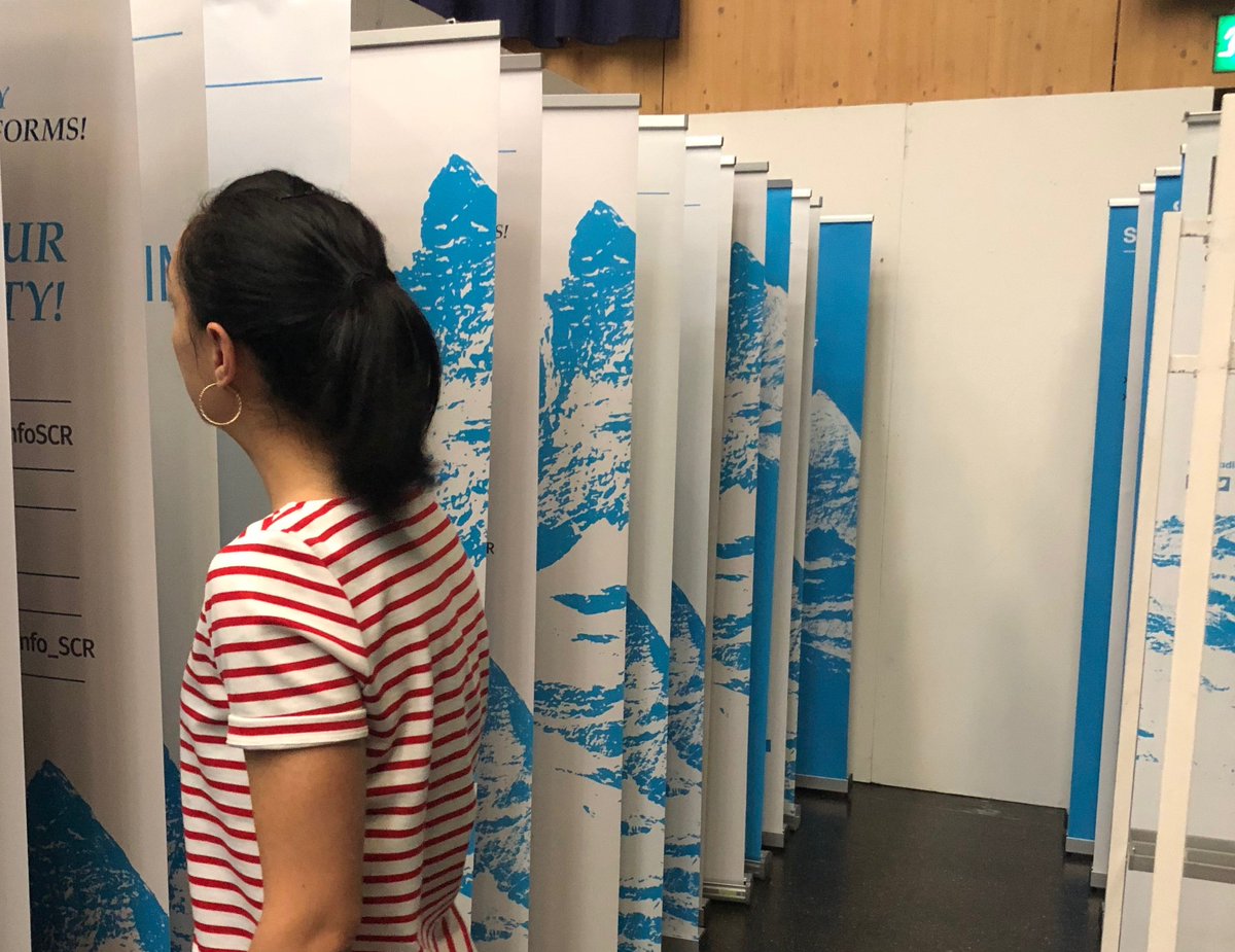 info_scr's tweet photo. We have worked all day to finalise the set-up in the Olma Messen for the Swiss Congress of Radiology 2019. We are looking forward to 3 exciting congress days! #SCR19 🏔🎉 https://t.co/nEdxUDr0jv