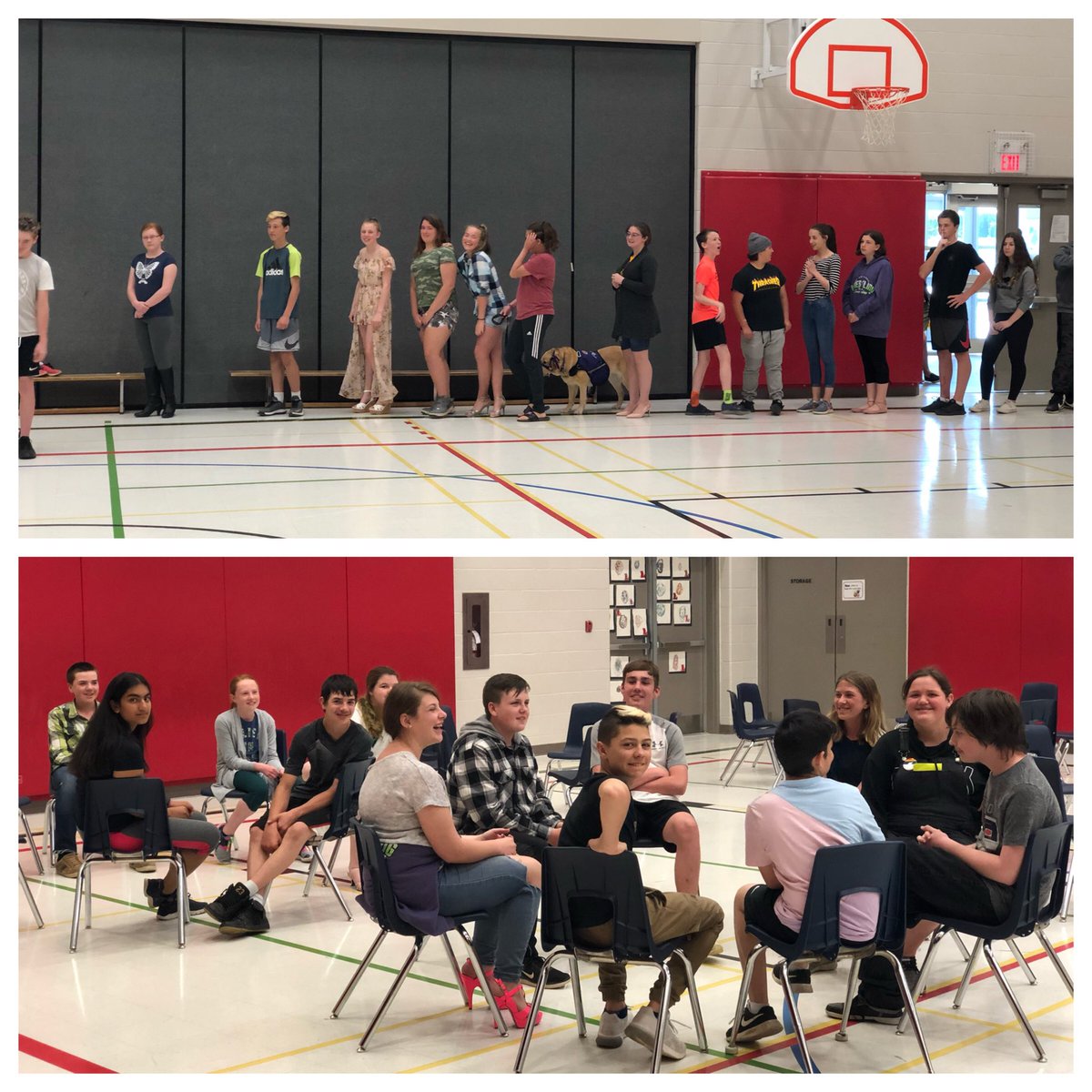 BeaumontTVDSB's tweet photo. Grad practice. #lockespride #wearegettingclose https://t.co/SuxORYsQq4