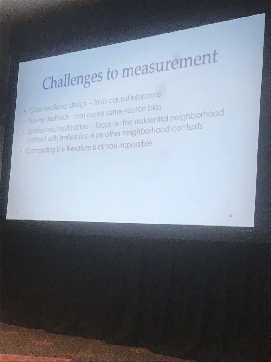 jqm206's tweet photo. #sleepequity “We are finding that a small amount of personal experience is actually lived in your environment which makes it difficult to characterize neighborhood sleep health” https://t.co/SO5aiiB6eN