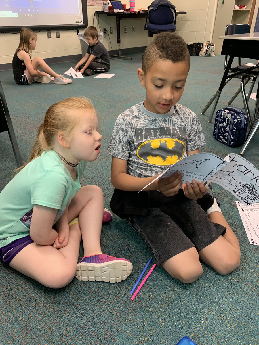 We read nonfiction shark books to learn more about sharks! #GVSOAR2019