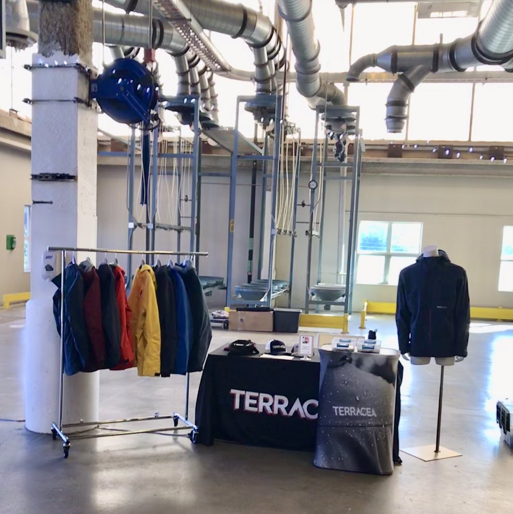 terraceaco's tweet photo. Excited to be here at Mass Innovation Night! Ready to tell people about Terracea and about our new lineup of Technical Outerwear #MIN123 https://t.co/B0gUhUbMOM