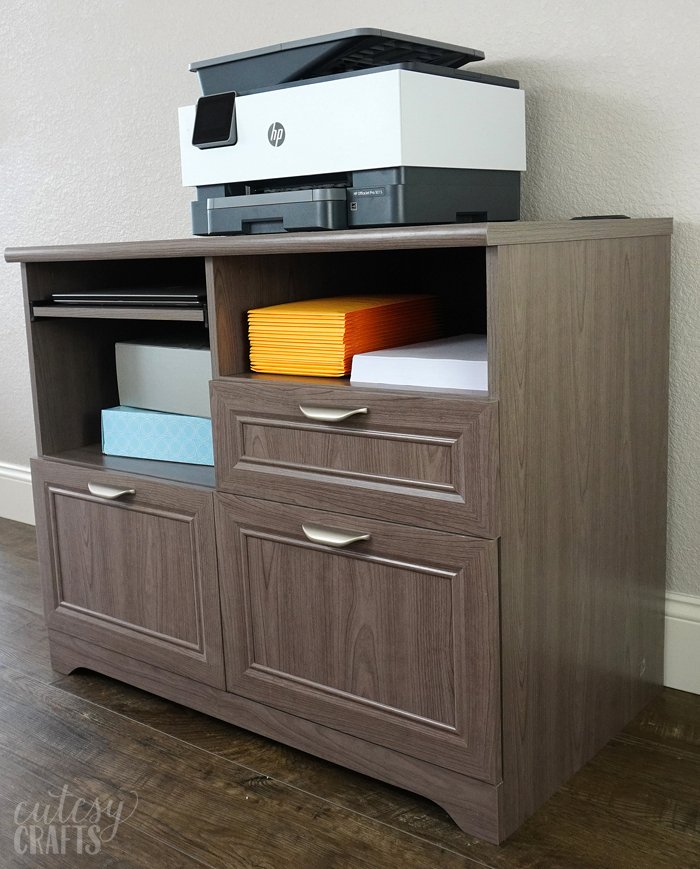 #AD I am in LOVE with the Realspace® Magellan Tech Station 2.0 from <a href="/officedepot/">Office Depot</a>.  It provides just the right amount of style and function for my home office. #officedepot odp.biz/2Wf9Dku