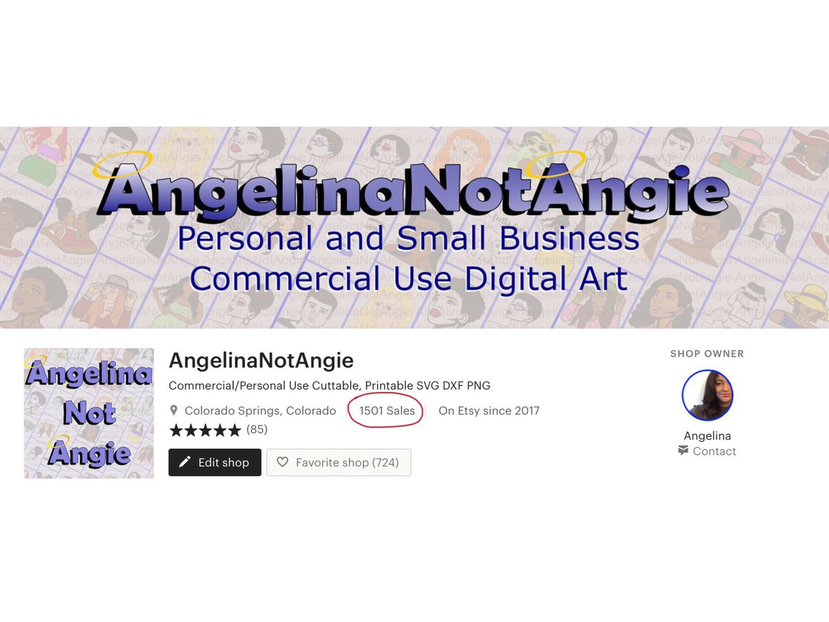 AngelinaNotAngi's tweet photo. My #Etsy store hit a milestone today. 1500 sales! #angelinanotangie #digitalart #svg #svgs #dxf #dxfs #vector #vectorart #handmade #cricut #silhouette #blackgirlscraft #cricutmade #etsyperfect #likeandfollow #retweet #milestones #smallbusiness #Mompreneur #fivestars https://t.co/Ehf5anCJzS