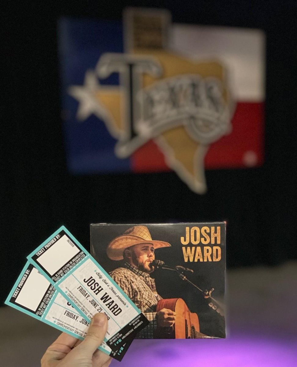 BillyBobsTexas's tweet photo. GIVEAWAY ALERT! RT for your chance to win a Josh Ward "Live at Billy Bob's" CD and a pair of tickets to his concert on Friday, June 21st! Winner will be chosen next Wednesday! 

@liveatbbt @joshwardmusic https://t.co/tpmrv4myaK