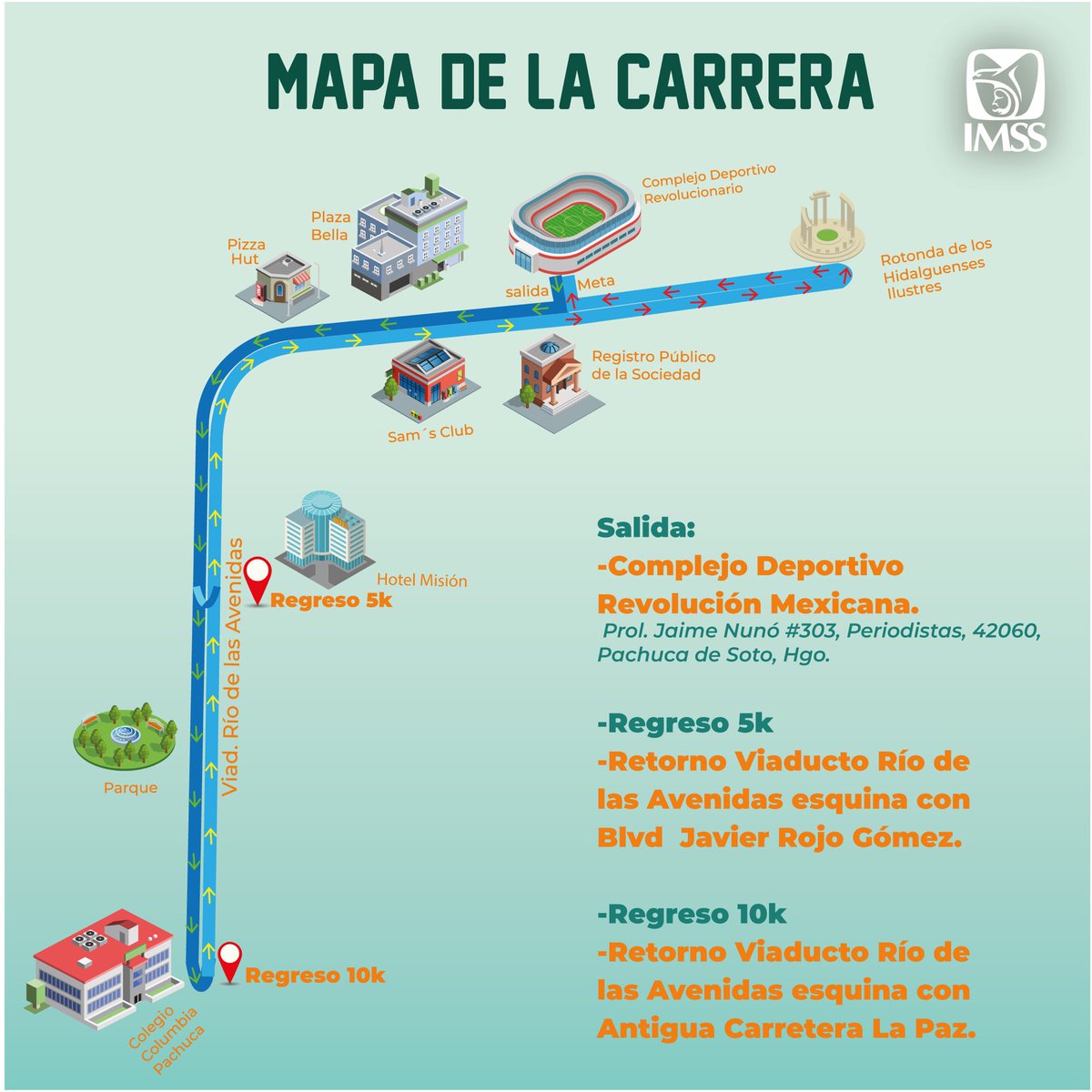 imss_hgo's tweet photo. 1ra #CarreraIMSS2019

Entrega de kit a las primeras 1000 personas inscritas.

¡Pasa la voz! 🔉 https://t.co/yeZyeTg3gI