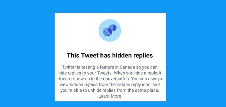 erogrecruit's tweet photo. @Twitter is now testing its 'hide replies' option among some users in Canada. Read more here: https://t.co/dzJNcvuZ9T https://t.co/tqW0BlyYsz