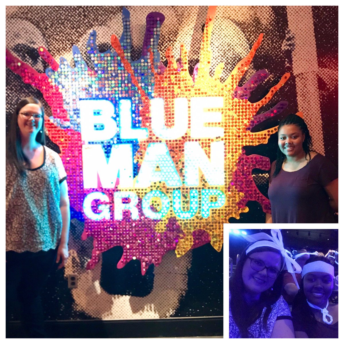 TERPconsulting's tweet photo. INTERN INSIDER - Our summer intern Nicole enjoys her first show on the Las Vegas Strip, "The Blue Man Group." 

#TERPconsulting #FireProtectionSummerIntern https://t.co/MZqGLjwWEc