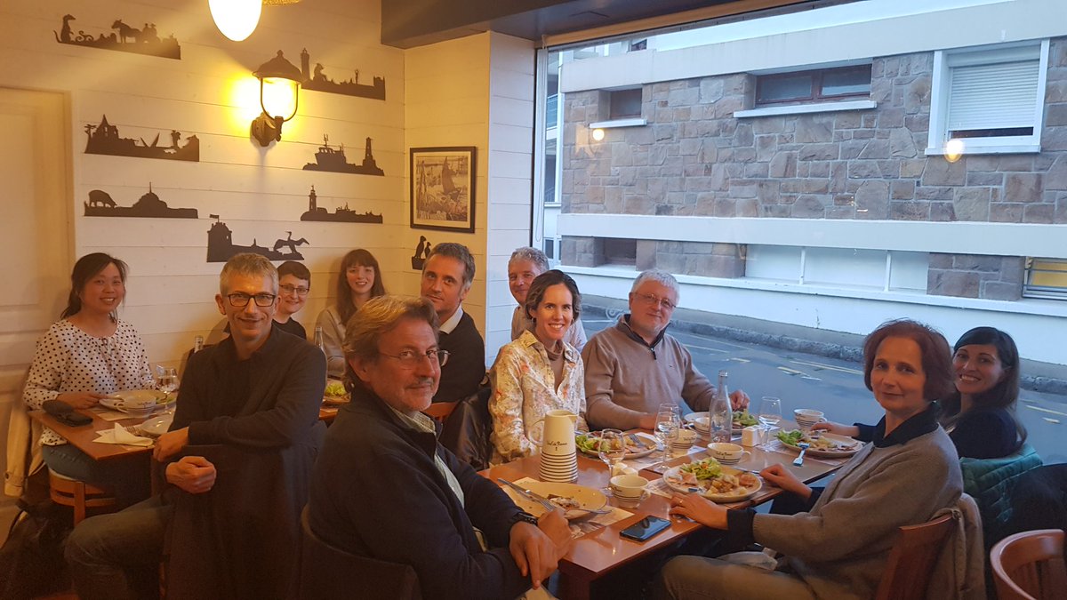 David_Mechin's tweet photo. In Perros Guirec eating galettes and crepes this evening with the partners of interreg project #steph_eu coming from all over Europe! Ready to start a 2 day project meeting at @BzhP tomorrow! https://t.co/bO7sWlyehB